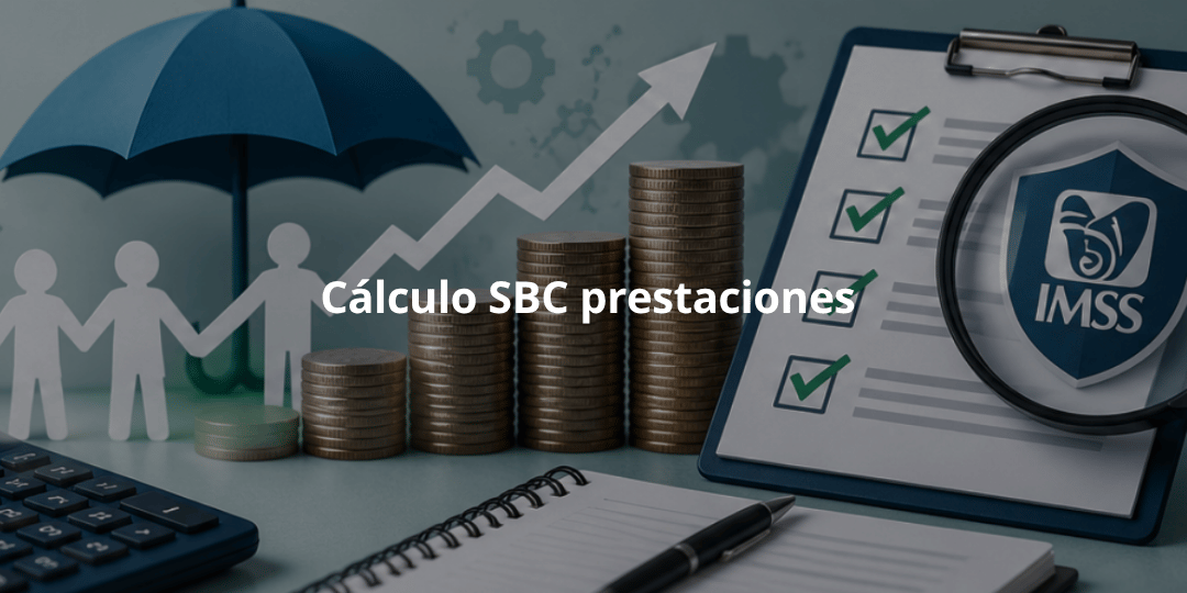 Personas revisando documentación y prestaciones que influyen en el cálculo del salario base de cotización